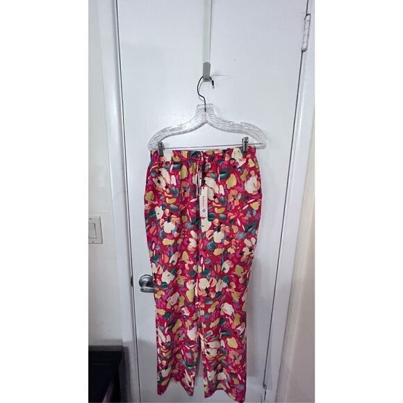 BCBGENERATION WOMENS HIGH WAISTED SLIM LEGS FLORAL PANTS NEW  P1-94 - Picture 3 of 11